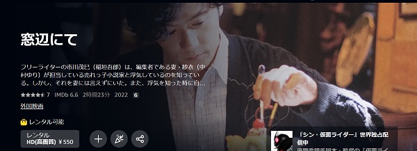 Amazon.co.jp: 映画 窓辺にて Bluray 稲垣吾郎 : おもちゃ