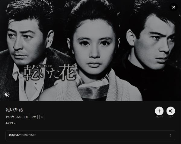 乾いた花DMMTV