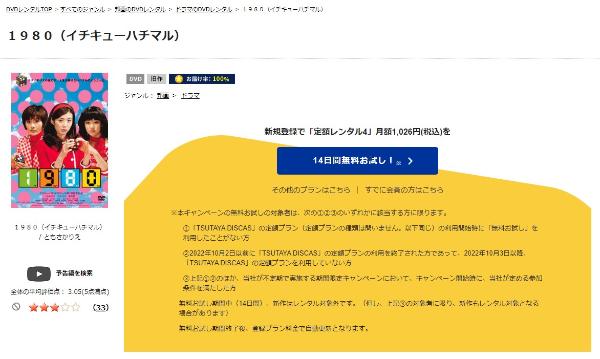 1980 TSUTAYA DISCAS