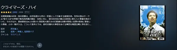 クライマーズ・ハイ　Amazon