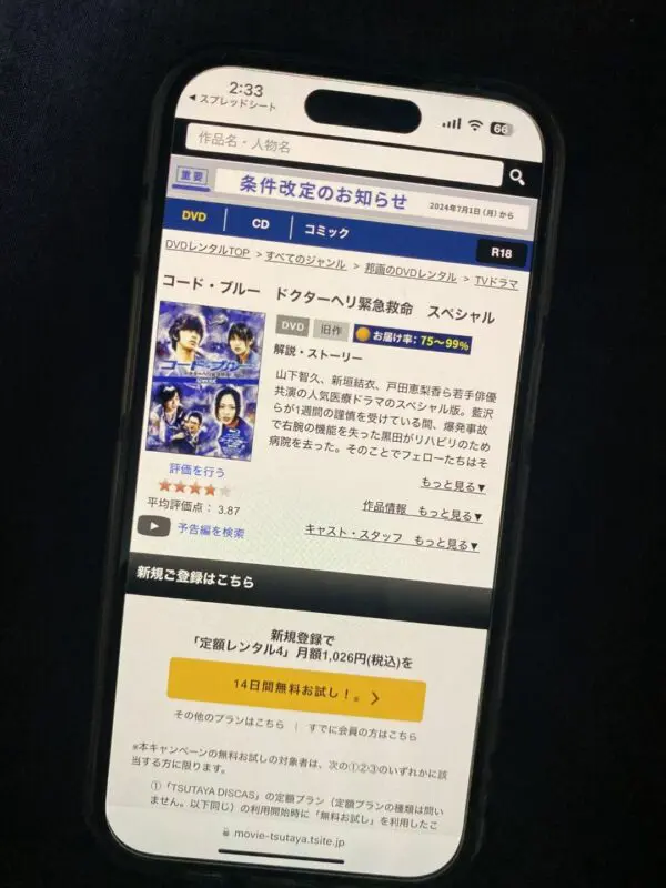 コード・ブルー 新春スペシャル（2009）　TSUTAYA DISCAS