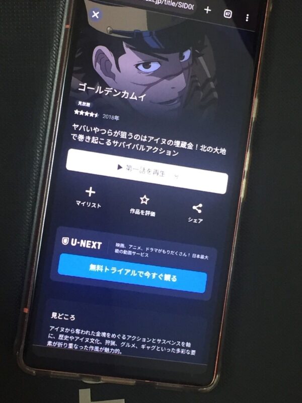 ゴールデンカムイ(1期) U-NEXT