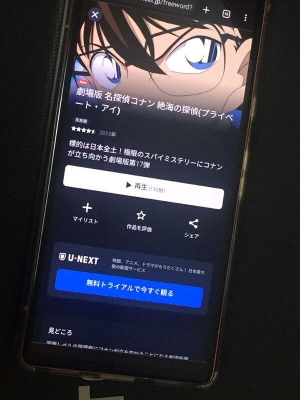名探偵コナン 絶海の探偵 U-NEXT