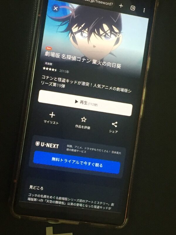 名探偵コナン 業火の向日葵 U-NEXT