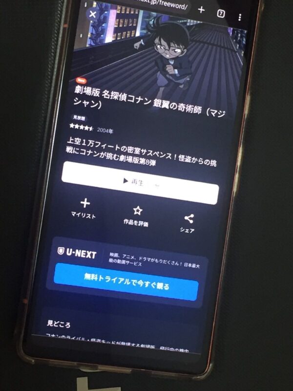 名探偵コナン 銀翼の奇術師 U-NEXT