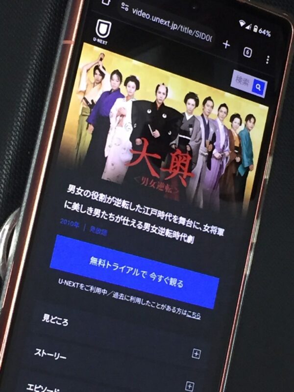 大奥<男女逆転>U-NEXT