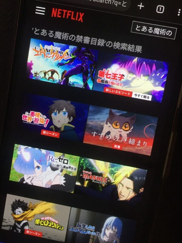 とある魔術の禁書目録 netflix