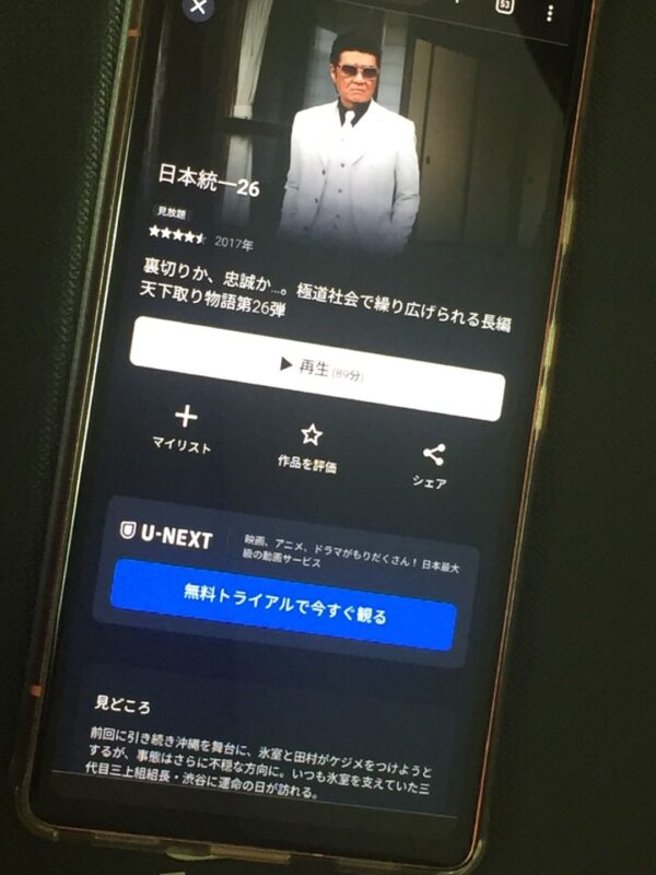 日本統一26　U-NEXT