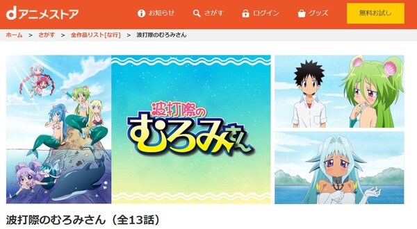 波打際のむろみさん danime