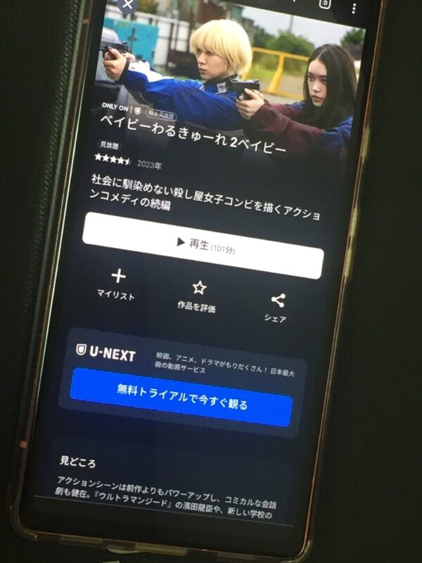 ベイビーわるきゅーれ 2ベイビー U-NEXT