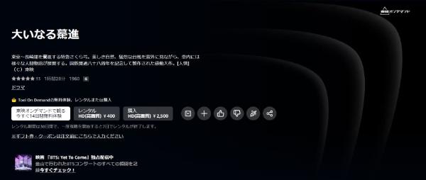 大いなる驀進‐Amazonプライム