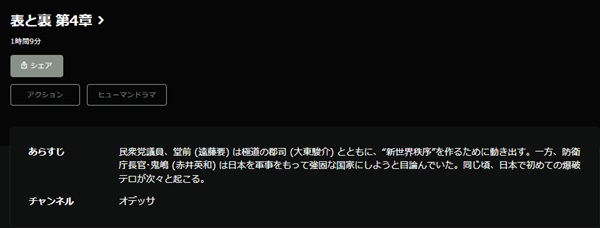 表と裏 第4章Hulu