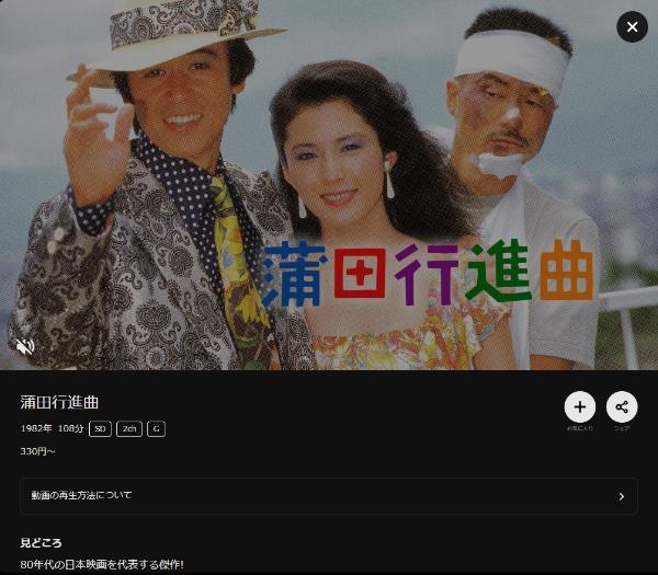 蒲田行進曲DMMTV