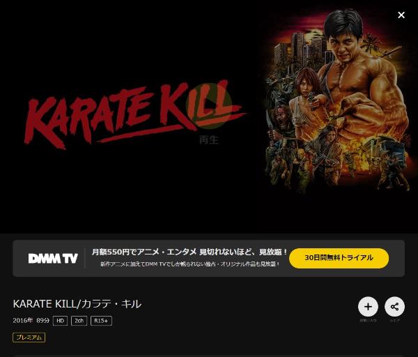KARATE KILL/カラテ・キルDMMTV