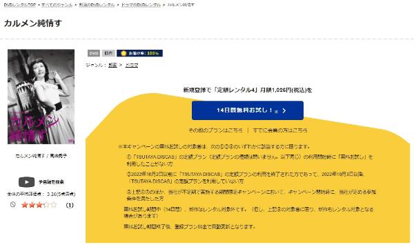 カルメン純情すTSUTAYA DISCAS