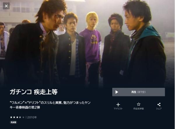 ガチンコ 疾走上等U-NEXT