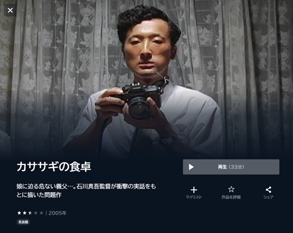 カササギの食卓U-NEXT