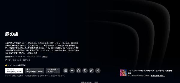 霧の旗 1977Amazon