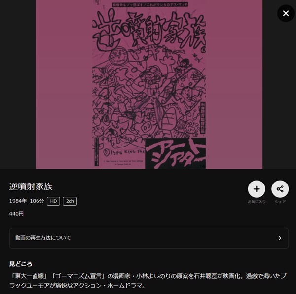 逆噴射家族DMMTV