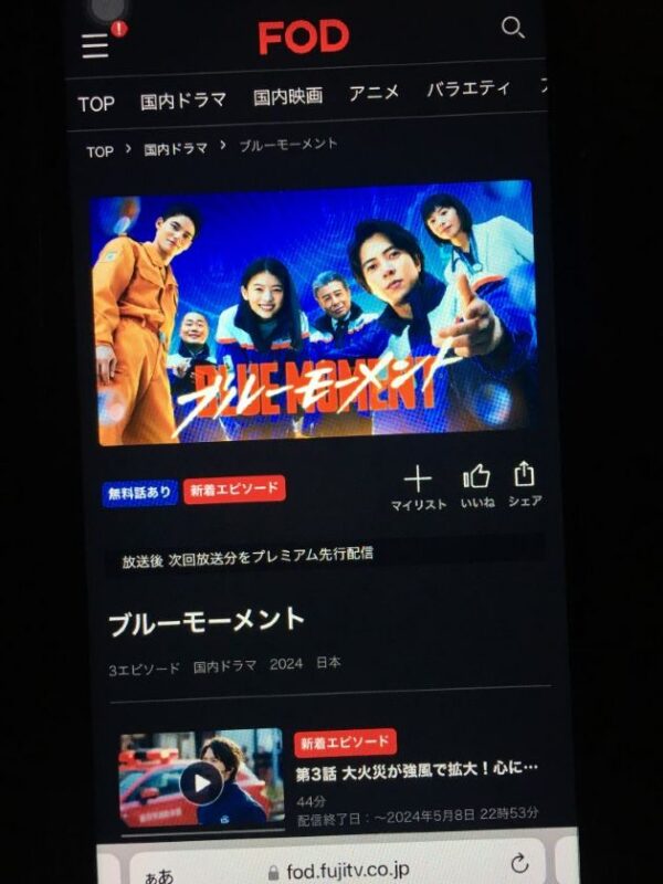 ブルーモーメント　fod