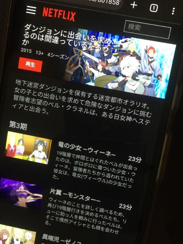 ダンジョンに出会いを求めるのは間違っているだろうか全シリーズまとめ　netflix