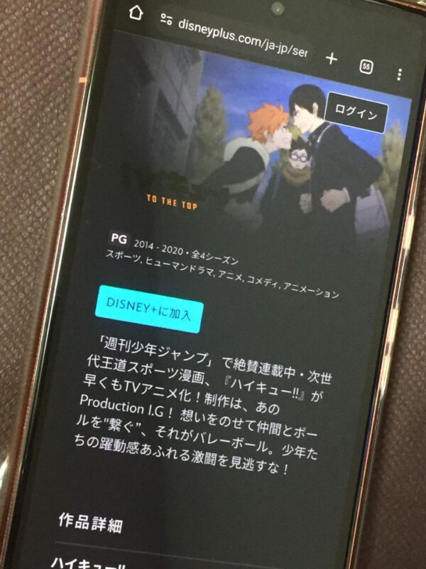 ハイキュー!!全シリーズまとめ　disney+