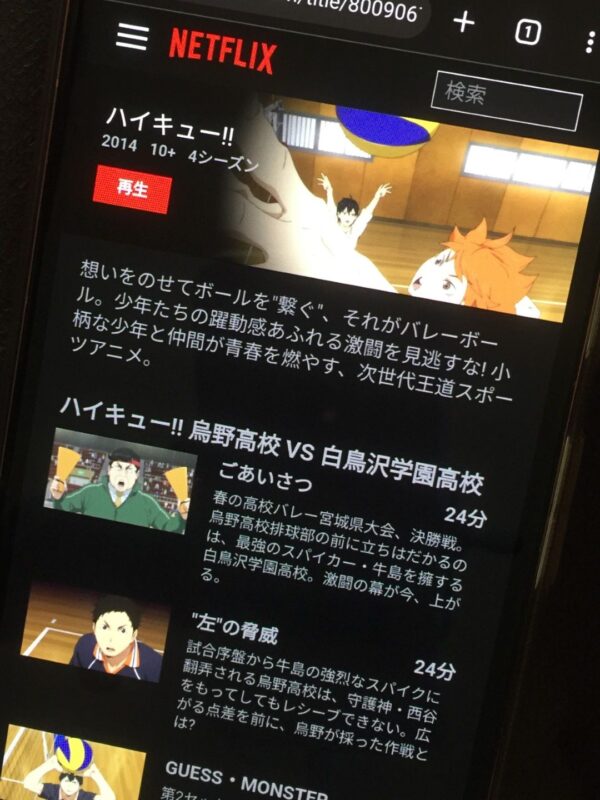ハイキュー!!全シリーズまとめ　netflix