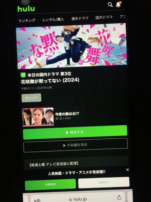 花咲舞が黙ってない(2024) hulu