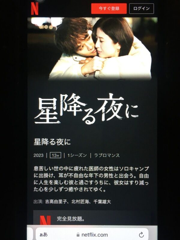 星降る夜に netflix