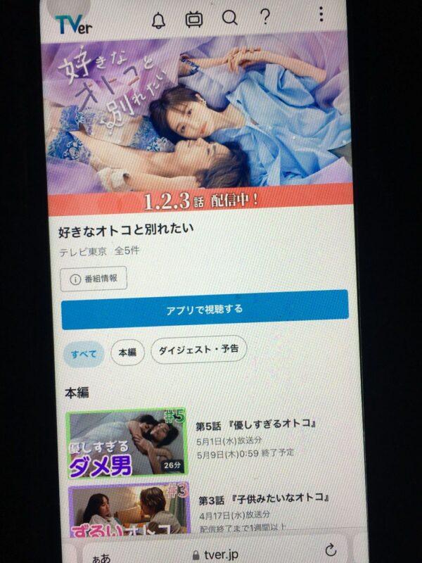 好きなオトコと別れたい tver