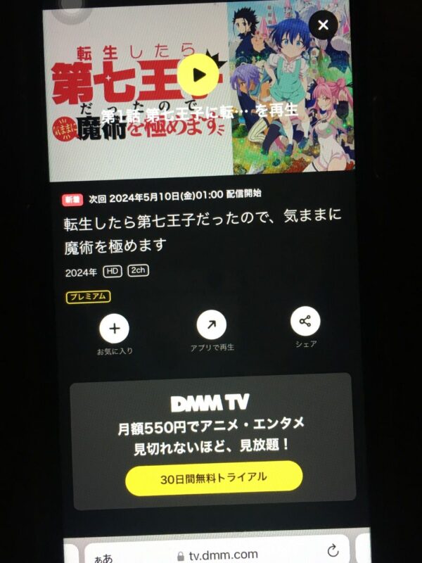 転生したら第七王子だったので、気ままに魔術を極めます dmmtv