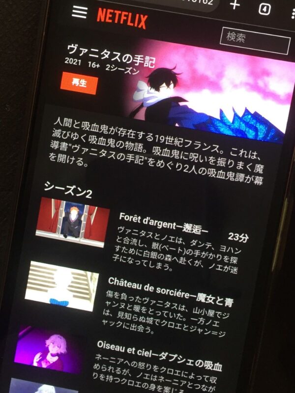 ヴァニタスの手記(1期) netflix