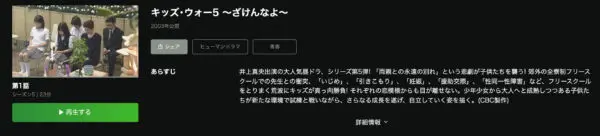 キッズ･ウォー5〜ざけんなよ〜 hulu