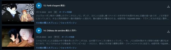 ヴァニタスの手記（第2クール）　amazon