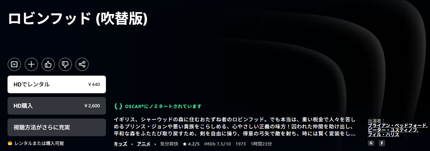 ロビン・フッド Amazon