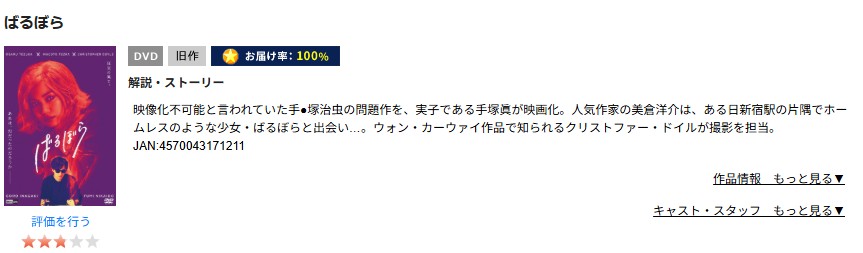 ばつぼら tsutaya discas