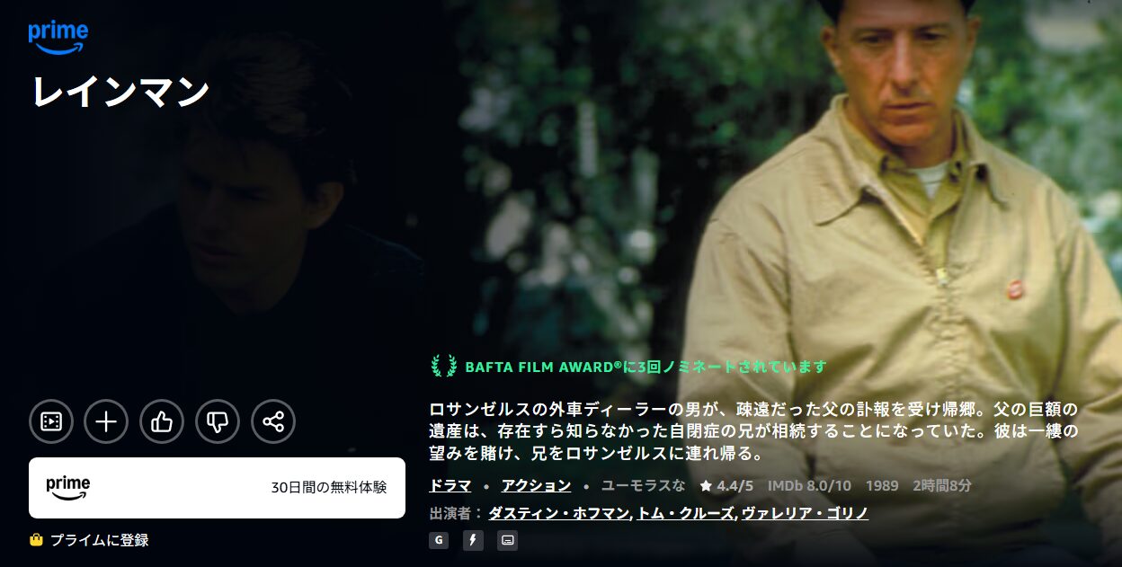 レインマン Amazon