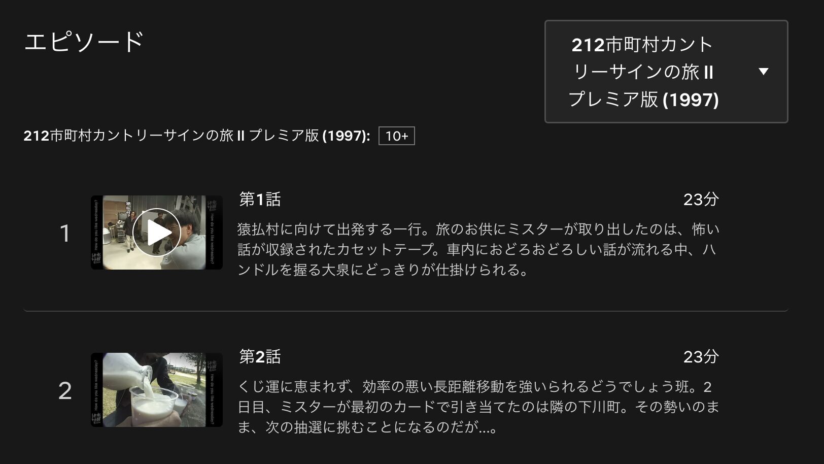 水曜どうでしょうプレミア　212市町村カントリーサインの旅2　配信