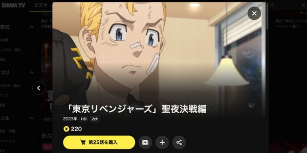 東京リベンジャーズ 2期 聖夜決戦編 DMM TV