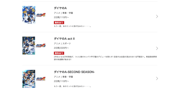 「ダイヤのA」全シリーズ music.jp