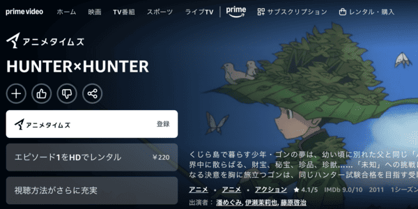 HUNTER×HUNTER Amazon