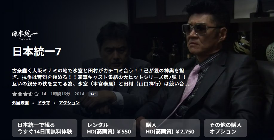 日本統一7 Amazonプライム