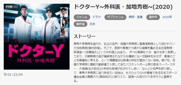ドクターY〜外科医・加地秀樹〜（2020） music.jp