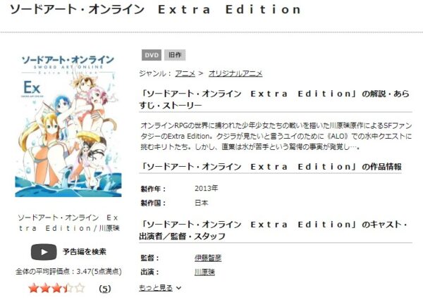 ソードアート・オンライン Extra Edition tsutaya