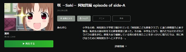咲－Saki－ 阿知賀編　episode of side－A hulu